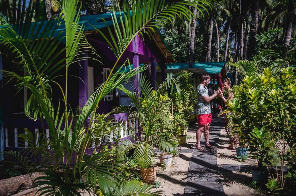 Secret Beach Bungalows, Bãi biển Palolem Ngoại thất bức ảnh